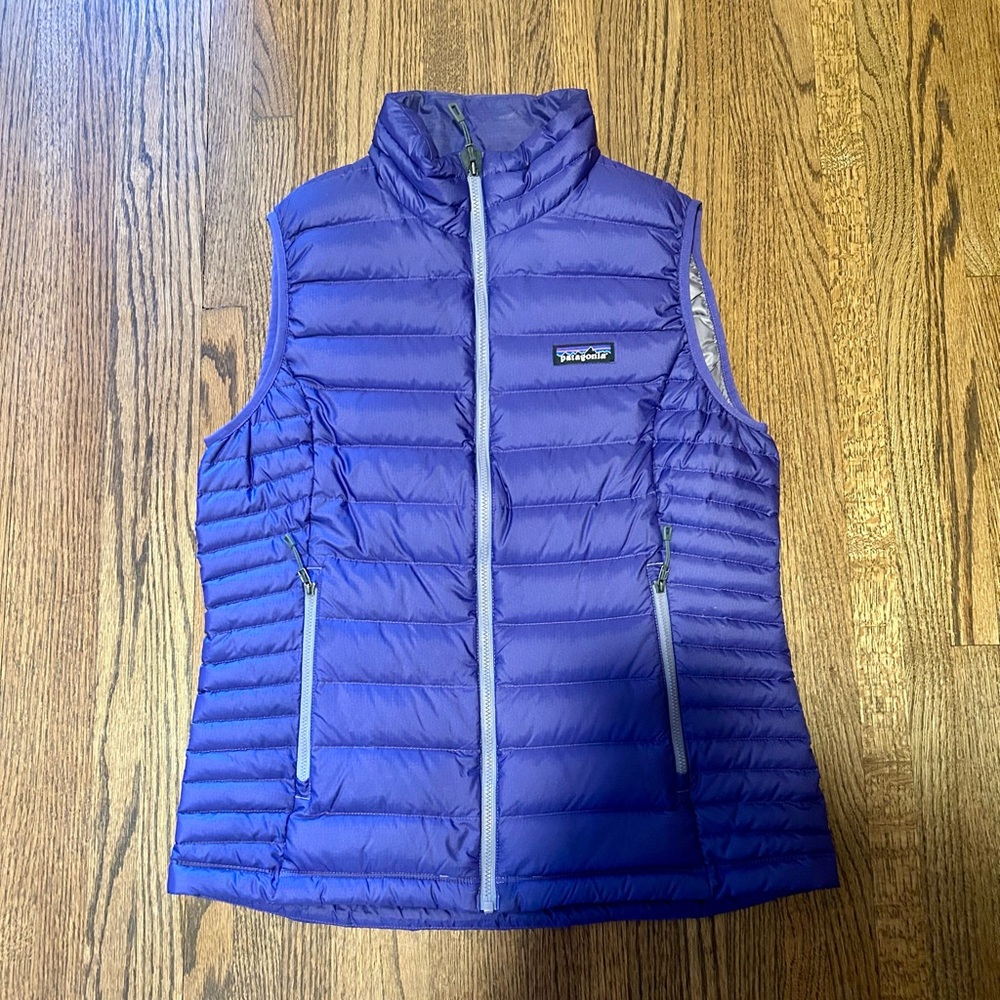 Patagonia Down Puffer Vest Women’s Medium Purple Lightweight
